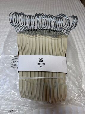 Lucky Brand Cream Velvet Slim Hangers - Set of 35